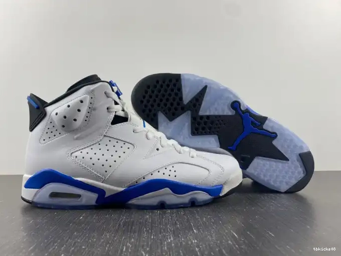 Cheap TBkick 6 Jordan (2014) Air Blue Sport 384664-107 Retro 0608